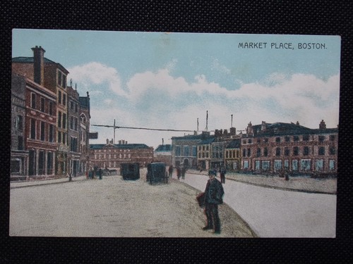 Postcard market place - postcard,