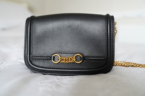 Burberry black leather - black,