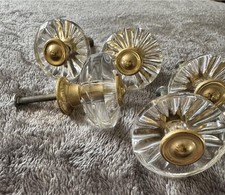 Glass and Gold Drawer Cabinet