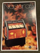 Wurlitzer Niagara 5 160 Selection Vinyl Jukebox A4 Glossy Brochure Promo Leaflet