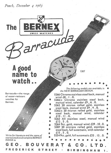 1963 advert for bernex - advert,