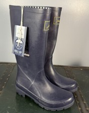 Joules Rain Boots Wellies Blue