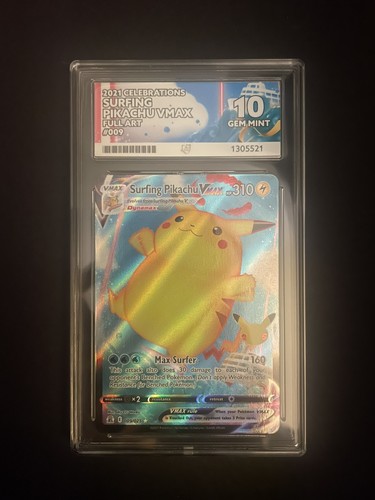 Surfing pikachu vmax 009 - surfing,