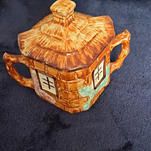 Ceramic cottage square tea - ceramic,