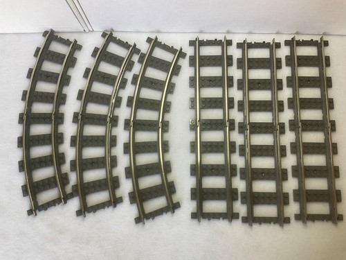 Lego metal rail train track - rail,
