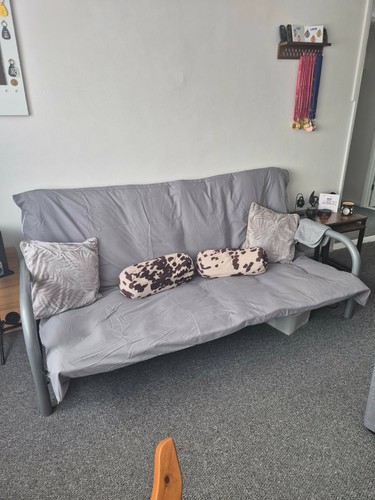Metal futon double sofa bed - futon,