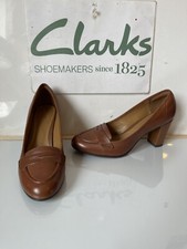 Clarks Slip On Leather Smart Shoes Size UK 6.5 EU 40 ..