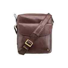 Leather flight bag messenger