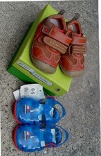 2 pair Baby boy orange first shoe size 2½ F  (EU18.5)   Hush Puppies+jelly shoe