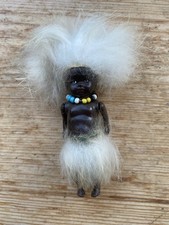 Vintage Zulu Doll Brooch South African 1940s Plastic Jewellery Souvenir