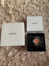 Seiko Monster Black Orange Diver 200m Men's Automatic Watch SRP315J1