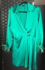 Stunning Zara jade green satin