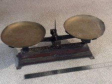 Antique 10kg Cast Iron & Brass