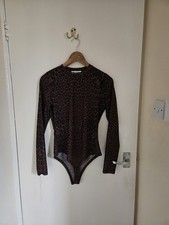 Leopard Print Mesh Bodysuit