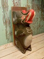 Elephant Folk Art Hand Carved