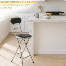 Black Padded Folding Chair