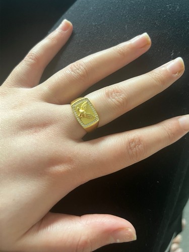 Men 18ct gold ring warren - men’s,