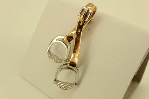 Vintage stirrup 9ct gold - gold, horse