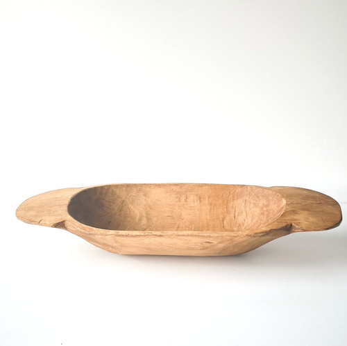 Rustic carved wooden bowl - rustic,
