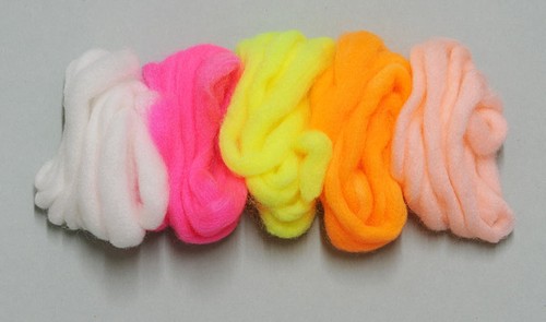 Glo bug yarn fly tying - tying,