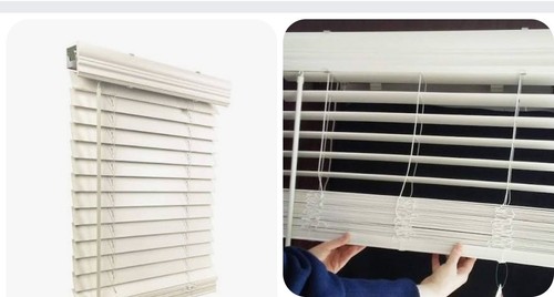 Cordless faux wood blinds - 2'', blinds/