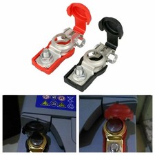 2pcs Battery-Terminal Cable Clamp-Negative + Positive Top-Post For Toyota