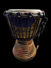 Hand-Carved African Djembe
