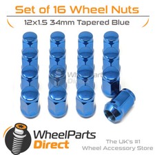 Blue Wheel Nuts (16) 12x1.5