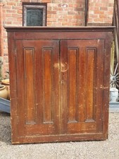 Antique Pine 19th Century Pantry Kitchen Cupboard Free Standing Storage