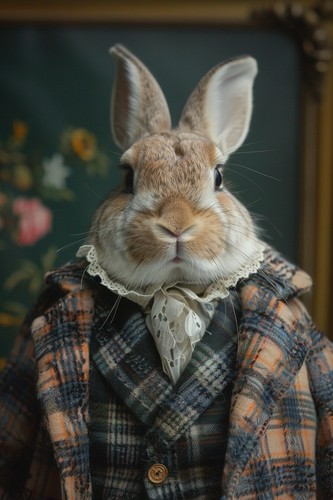 Rabbit hare suit canvas - in,