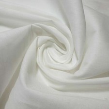 WHITE 100% Cotton Mercerized