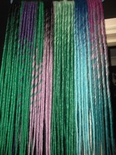 DOUBLE ENDED, 'MERMAID' HAIR SYNTHETIC FULL HEAD DREADS SET 84 DREADS   