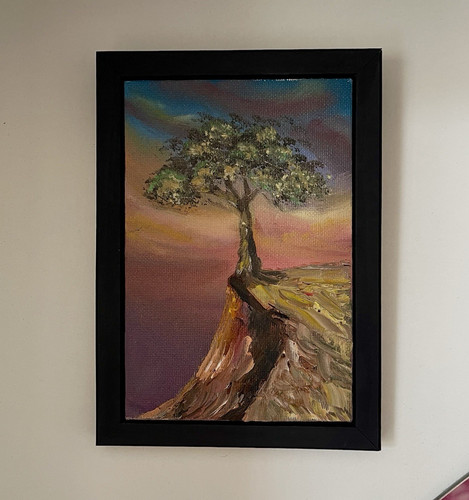 Framed tree landscape - framed,