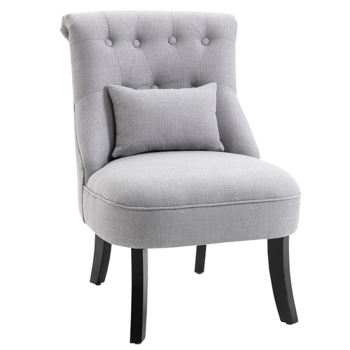 Retro accent chair - accent, linen