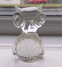 Art Glass Hand Blown Owl With