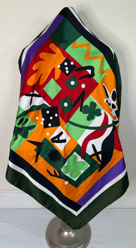 Vintage 1980s designer silk - 1980s,
