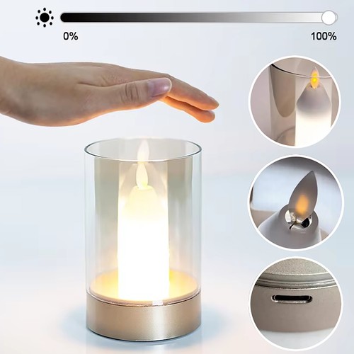 Candle table lamp - candle, touch