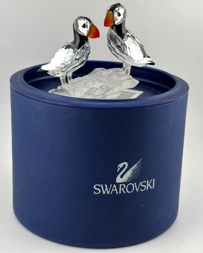 Swarovski puffins figurine - swarovski,