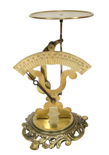 Letter scales single pendulum - single,