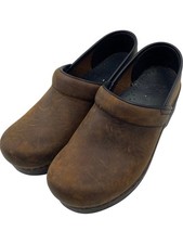 Dansko Brown Leather Clogs Slip On Comfort Shoes Size 3.5 1 CNZ001