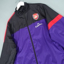 Arsenal Track Jacket Mens Extra Large Purple Black Nike Football Swoosh Gunners