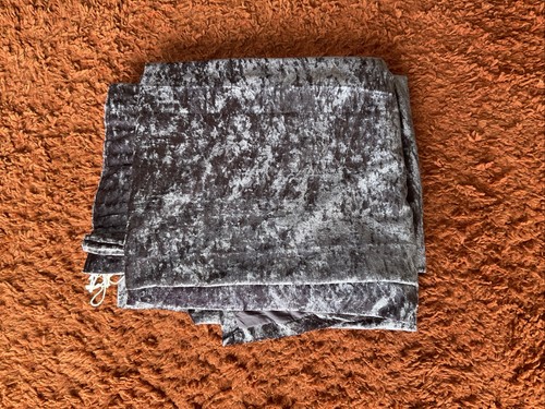 Pair curtains purple velvet - pair, of