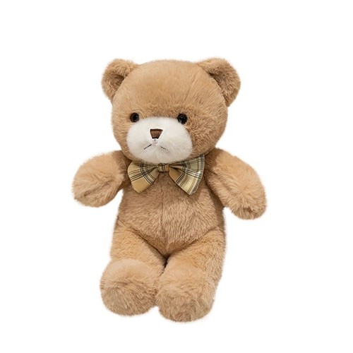 Pink white plush teddy - &,