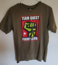 UFC Team Quest Clinch Gear Vintage Olive T Shirt Size S MMA Made in USA RARE!