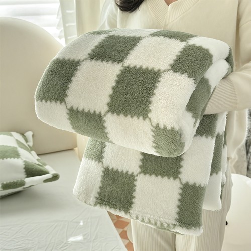 Tartan check throw - tartan, over