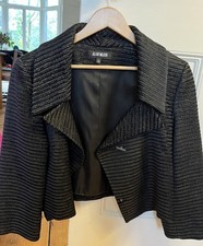 Gorgeous Jean muir Black And Gold Thread Velvet Jacket