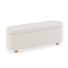 COSTWAY Oval Storage Bench 139