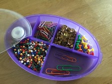 Bundle job lot multicoloured map pins drawing pins paperclips