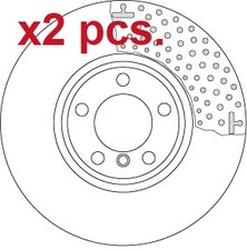 X2 PCS FRONT BRAKE DISC ROTOS