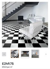 DIY checkered party dancefloor Black & White Vinyl Floor 6m x 4m (24m2)